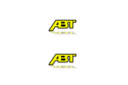 Audi Emblem & Badge Set - Grille and Tailgate ABT logo Audi emblems decoinfabric YELLOW