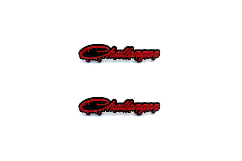 Dodge Emblem & Badge Set - Grille and Tailgate Dodge Challenger Blood logo