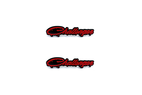 Dodge Emblem & Badge Set - Grille and Tailgate Dodge Challenger Blood logo