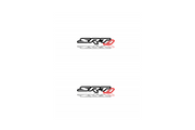 Chrysler Emblem & Badge Set - Grille and Tailgate SRT8 logo (Type 2) Chrysler emblems decoinfabric WHITE