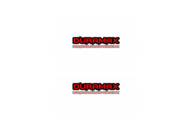 GMC Emblem & Badge Set - Grille and Tailgate Duramax logo GMC emblems decoinfabric RED