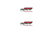 Chevrolet Emblem & Badge Set - Grille and Tailgate Fifty Camaro logo Chevrolet emblems decoinfabric WHITE