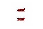 Load image into Gallery viewer, Emblem &amp; Badge Set - Grille and Tailgate XTI logo — Red