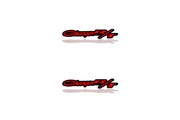 Dodge Emblem & Badge Set - Grille and Tailgate Charger R/T logo Dodge emblems decoinfabric RED