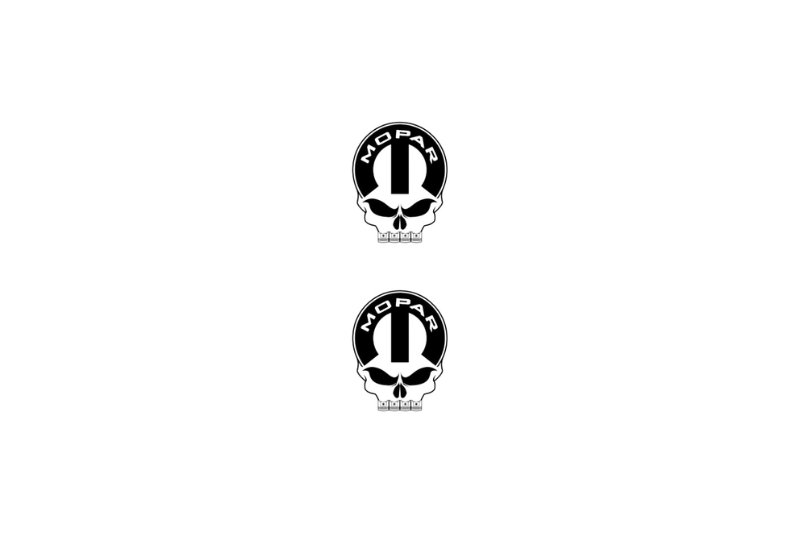 Chrysler Emblem & Badge Set - Grille and Tailgate Mopar Skull logo (Type 7) Chrysler emblems decoinfabric