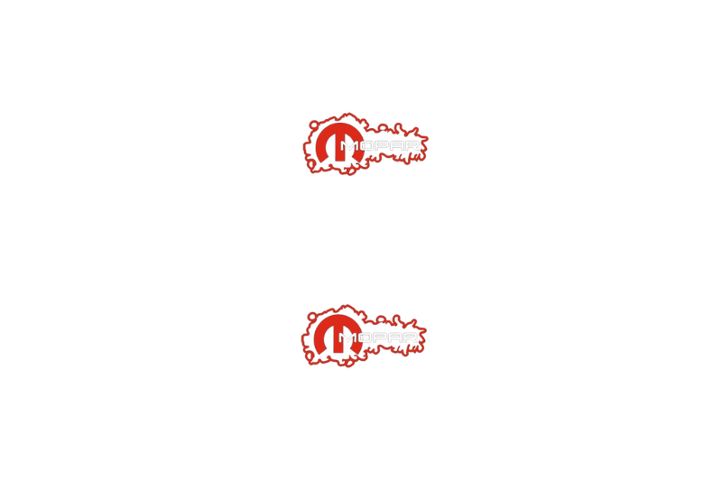 Chrysler Emblem & Badge Set - Grille and Tailgate Mopar logo (Type 15) Chrysler emblems decoinfabric
