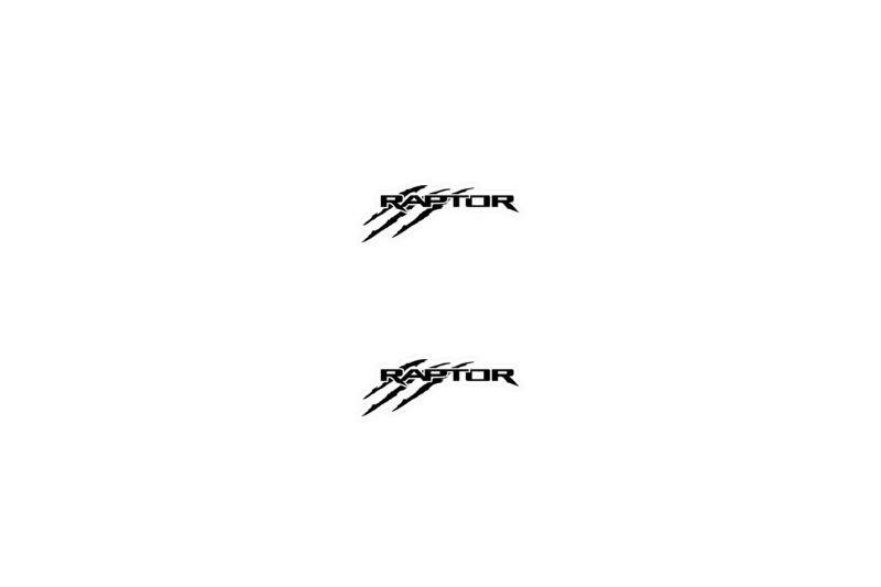 Ford Ranger Emblem & Badge Set - Grille and Tailgate Raptor logo (Type 2) Ford emblems decoinfabric BLACK
