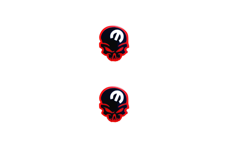 Chrysler Emblem & Badge Set - Grille and Tailgate Mopar Skull logo (Type 6) Chrysler emblems decoinfabric