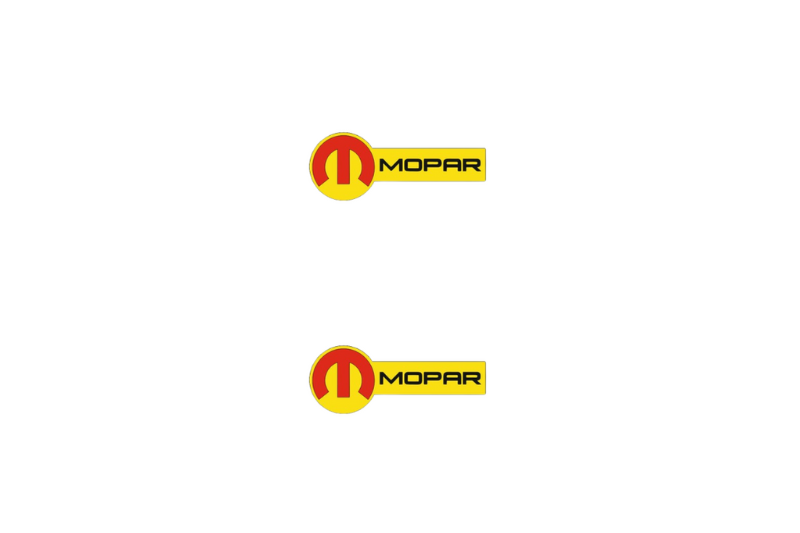 Chrysler Emblem & Badge Set - Grille and Tailgate Mopar logo (Type 10) Chrysler emblems decoinfabric