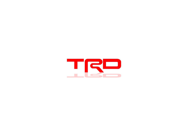 Toyota tailgate trunk rear emblem with TRD logo (Type Mono) Toyota emblems decoinfabric