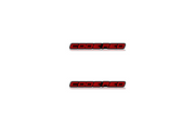 Ford Mustang Emblem & Badge Set - Grille and Tailgate Code Red logo (Type 2) Ford emblems decoinfabric RED