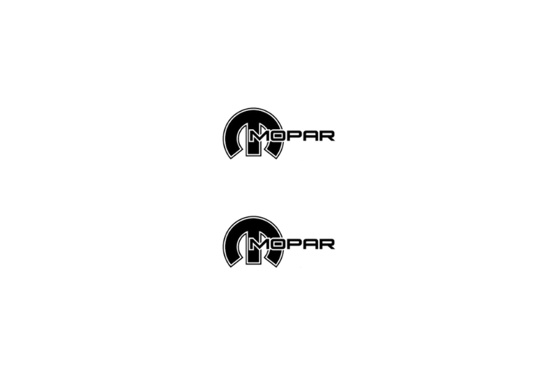 Jeep Emblem & Badge Set - Grille and Tailgate Mopar logo (Type 10) Jeep emblems decoinfabric BLACK