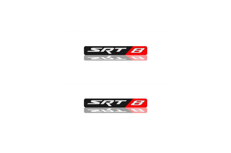 Chrysler Emblem & Badge Set - Grille and Tailgate SRT8 logo Chrysler emblems decoinfabric BLACK