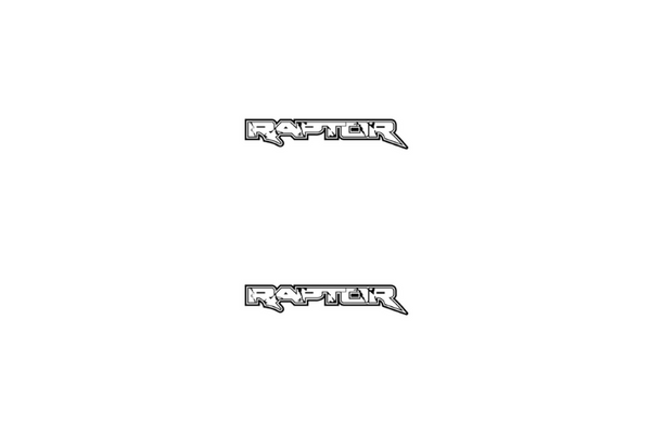 Ford Ranger Emblem & Badge Set - Grille and Tailgate Raptor logo (Type 3)