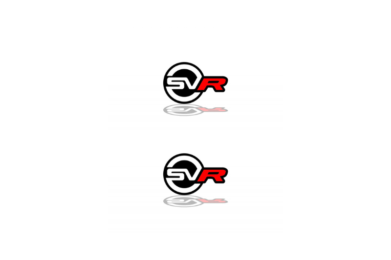 Range Rover Emblem & Badge Set - Grille and Tailgate SVR logo (Type 2) Range Rover emblems decoinfabric