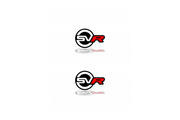 Range Rover Emblem & Badge Set - Grille and Tailgate SVR logo (Type 2) Range Rover emblems decoinfabric
