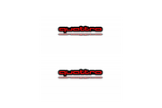 Audi Emblem & Badge Set - Grille and Tailgate Quatro logo Audi emblems decoinfabric RED