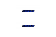 Chrysler 300C II Emblem & Badge Set - Grille and Tailgate 300C II logo Chrysler emblems decoinfabric BLUE