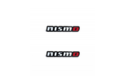 Nissan Emblem & Badge Set - Grille and Tailgate Nismo logo Nissan emblems decoinfabric WHITE