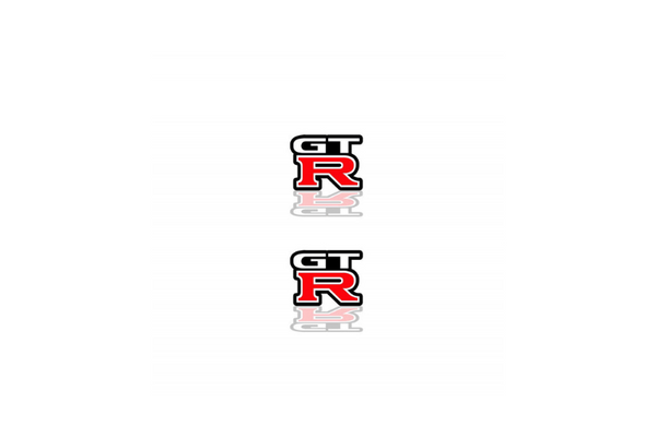 Nissan Emblem & Badge Set - Grille and Tailgate GT-R logo Nissan emblems decoinfabric RED