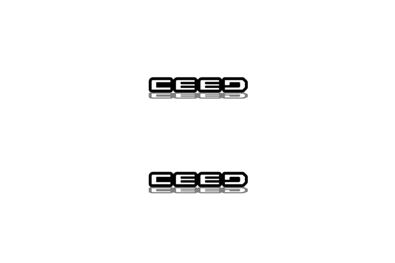KIA Emblem & Badge Set - Grille and Tailgate Ceed logo KIA emblems decoinfabric