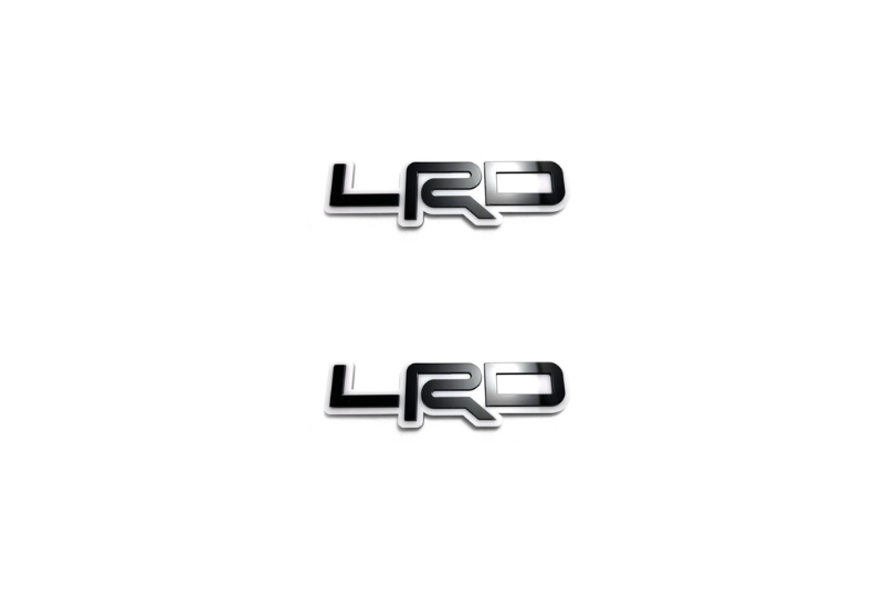 Lexus Emblem & Badge Set - Grille and Tailgate LRD logo (Type 2) Lexus emblems decoinfabric BLACK