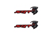 Dodge Emblem & Badge Set - Grille and Tailgate SRT Hellcat Grim Reaper logo Dodge emblems decoinfabric