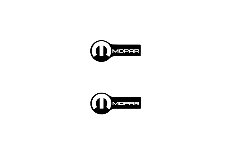 Chrysler Emblem & Badge Set - Grille and Tailgate Mopar logo (Type 6) Chrysler emblems decoinfabric WHITE