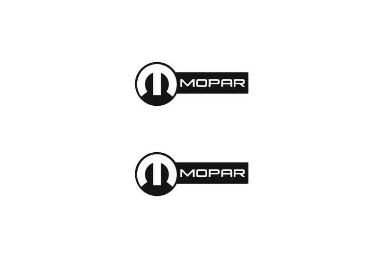 Jeep Emblem & Badge Set - Grille and Tailgate Mopar logo (Type 19) Jeep emblems decoinfabric BLACK