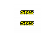 Toyota Emblem & Badge Set - Grille and Tailgate SR5 logo (Type 2) Toyota emblems decoinfabric YELLOW
