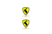 Volvo Emblem & Badge Set - Grille and Tailgate Volvo Elk logo (Type 2) Volvo emblems decoinfabric YELLOW