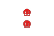 Jeep Emblem & Badge Set - Grille and Tailgate Mopar logo (Type 9) Jeep emblems decoinfabric RED