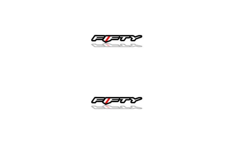 Chevrolet Emblem & Badge Set - Grille and Tailgate Fifty logo Chevrolet emblems decoinfabric WHITE