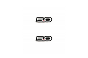 Ford Emblem & Badge Set - Grille and Tailgate 5.0 logo Ford emblems decoinfabric WHITE