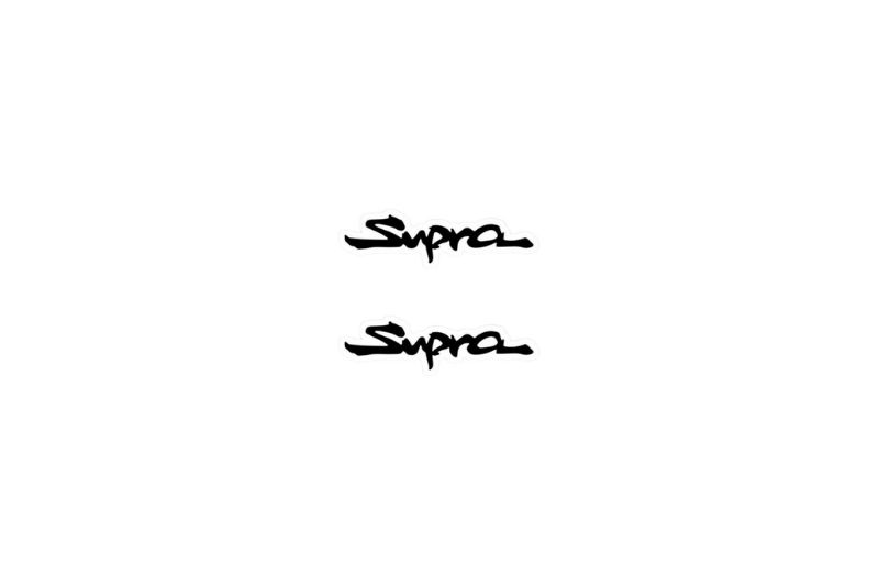 Toyota Emblem & Badge Set - Grille and Tailgate Supra logo Toyota emblems decoinfabric BLACK