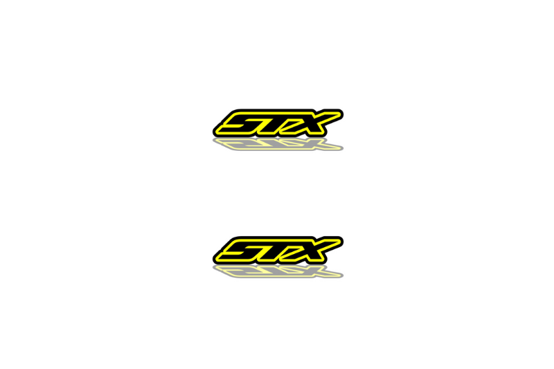 Ford F150 Emblem & Badge Set - Grille and Tailgate STX logo (Type 3) Ford emblems decoinfabric YELLOW