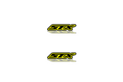 Ford F150 Emblem & Badge Set - Grille and Tailgate STX logo (Type 3) Ford emblems decoinfabric YELLOW