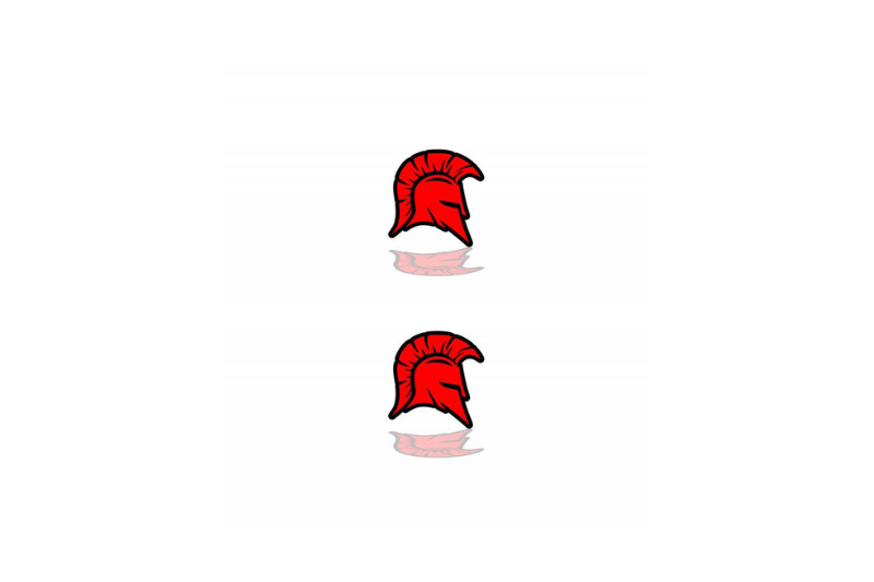 Jeep Emblem & Badge Set - Grille and Tailgate Gladiator logo Jeep emblems decoinfabric RED