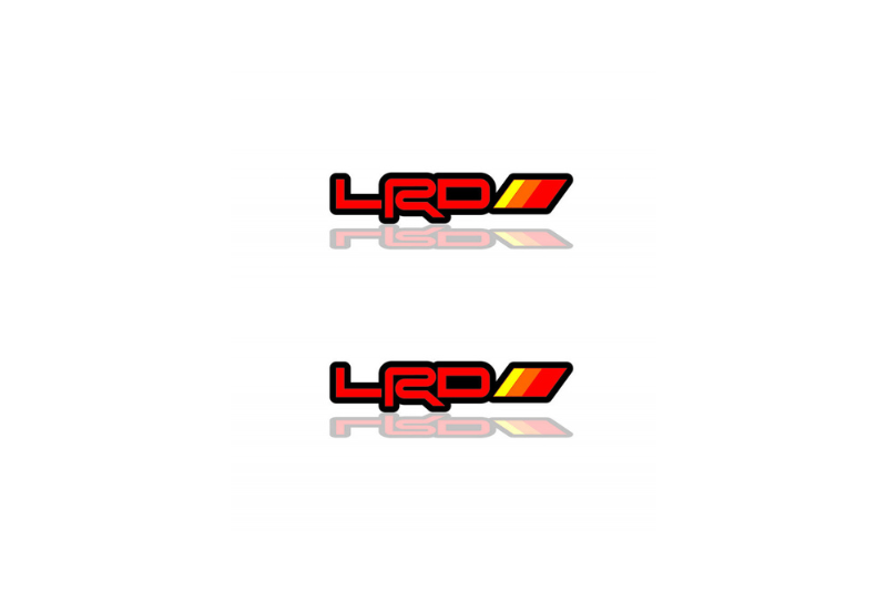 Lexus Emblem & Badge Set - Grille and Tailgate LRD logo Lexus emblems decoinfabric RED