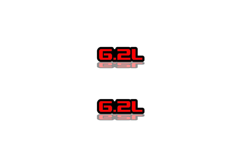 Jeep Emblem & Badge Set - Grille and Tailgate 6.2L logo Jeep emblems decoinfabric RED