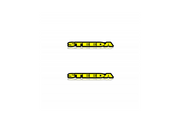 Ford Emblem & Badge Set - Grille and Tailgate Steeda logo Ford emblems decoinfabric YELLOW