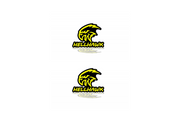 Jeep Emblem & Badge Set - Grille and Tailgate Hellhawk logo (Type 3) Jeep emblems decoinfabric YELLOW