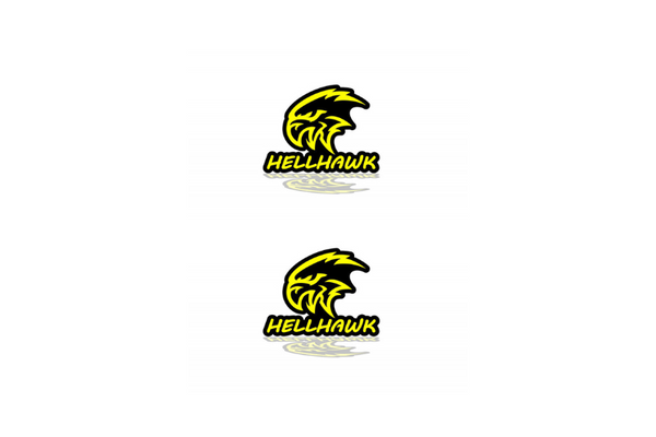 Jeep Emblem & Badge Set - Grille and Tailgate Hellhawk logo (Type 3)