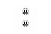 Jeep Emblem & Badge Set - Grille and Tailgate Mopar logo (Type 6) Jeep emblems decoinfabric WHITE