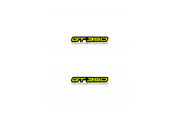 Ford Emblem & Badge Set - Grille and Tailgate GT350 logo Ford emblems decoinfabric YELLOW
