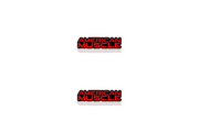 Chrysler Emblem & Badge Set - Grille and Tailgate American Muscle logo Chrysler emblems decoinfabric RED