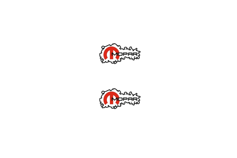 Chrysler Emblem & Badge Set - Grille and Tailgate Mopar logo (Type 14) Chrysler emblems decoinfabric