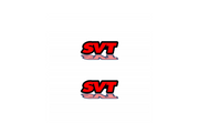 Ford Emblem & Badge Set - Grille and Tailgate SVT logo Ford emblems decoinfabric RED