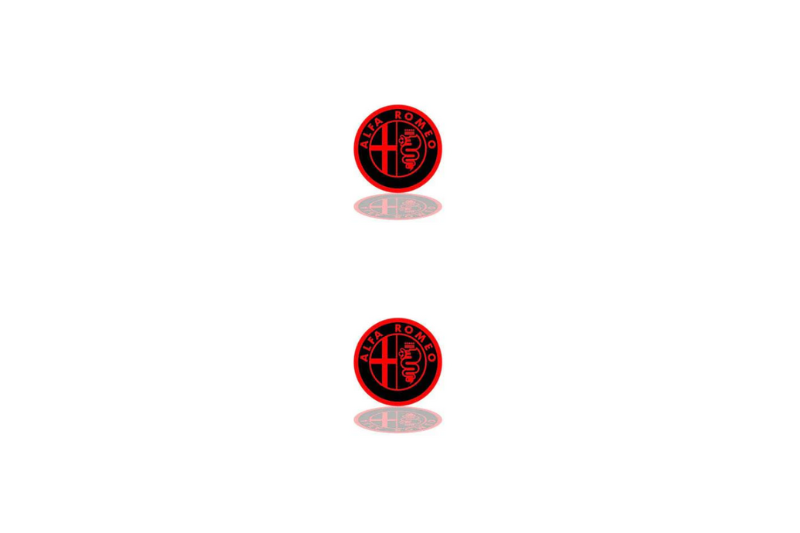Alfa Romeo Emblem & Badge Set - Grille and Tailgate Alfa Romeo logo Alfa Romeo emblems decoinfabric RED