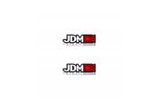 Toyota Emblem & Badge Set - Grille and Tailgate JDM logo (Type 2) Toyota emblems decoinfabric WHITE